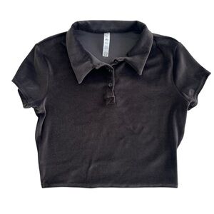ALO Yoga | Velour Choice Polo | Blck Sz M